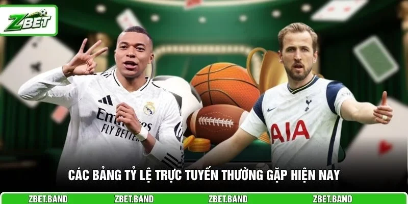 Các bảng tỷ lệ trực tuyến thường gặp hiện nay