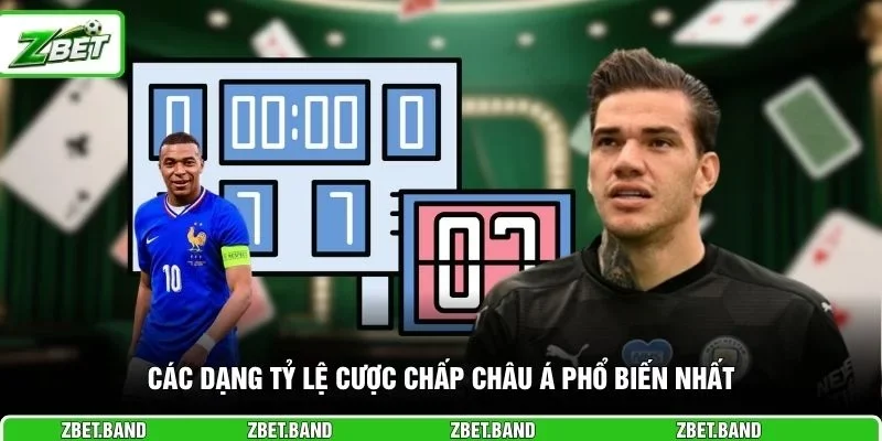 Các dạng tỷ lệ cược chấp châu Á phổ biến nhất