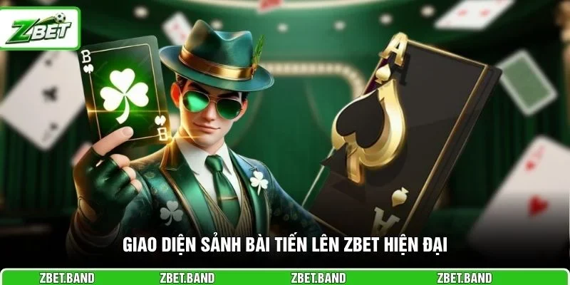 Giao diện sảnh bài tiến lên ZBET hiện đại